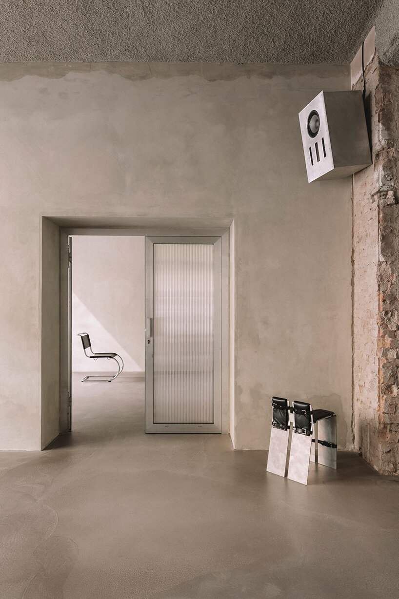 pink sculptural DJ booth by YONT studio sits inside hybrid record store in berlin - 10