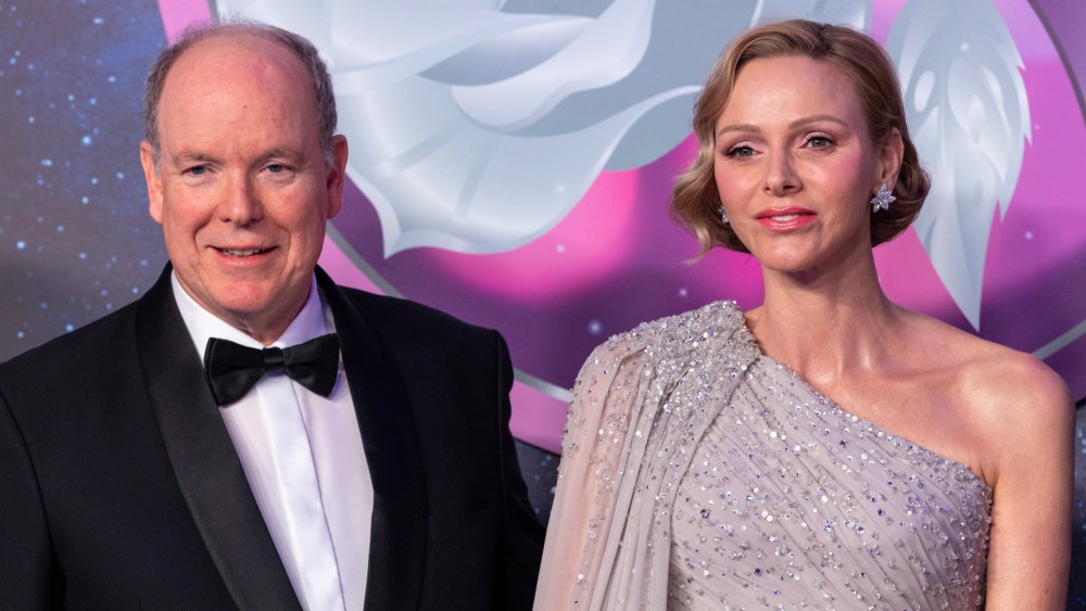 Princess Charlene wears Elie Saab to the 2026 Rose Ball.