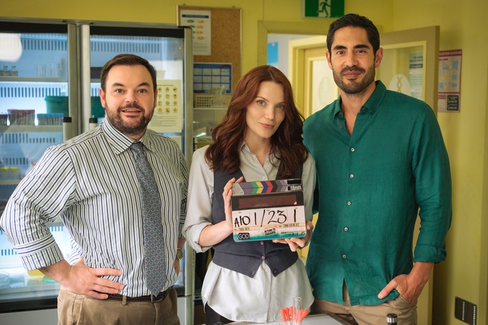 (L-R) Lloyd Griffith, Anna Samson and Tai Hara star in Return to Paradise
