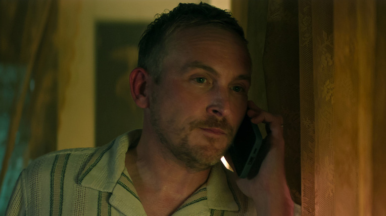 Robin Lord Taylor as Will Bettelheim, taking a phone call on You.