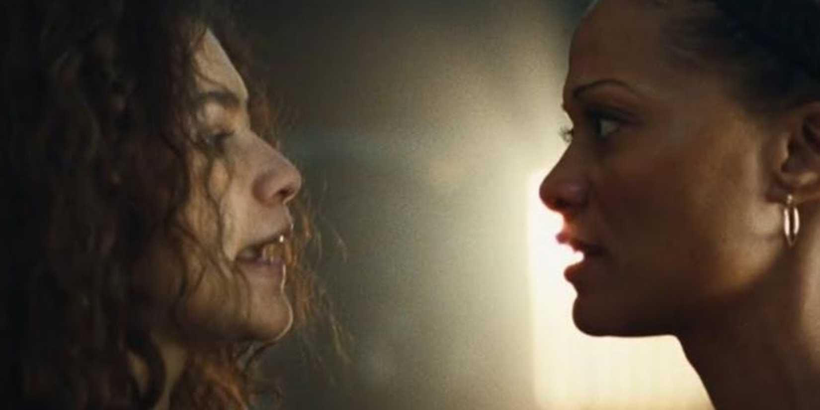 Rue and Leslie fight in Euphoria