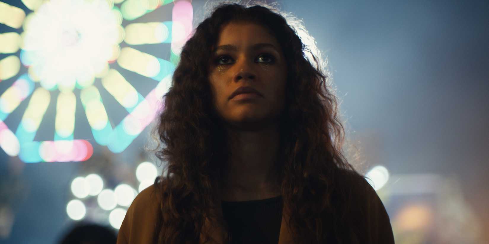 Rue at a fairground in Euphoria