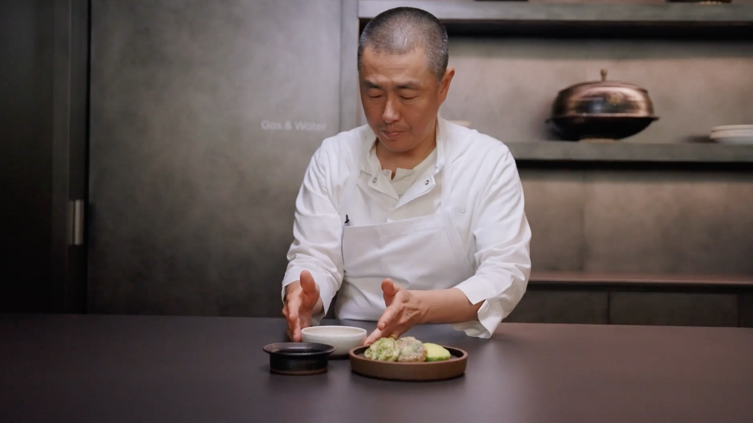 Chef Corey Lee at Na Oh at the Hyundai Motor Group Innovation Center Singapore. Shot in June 2025.