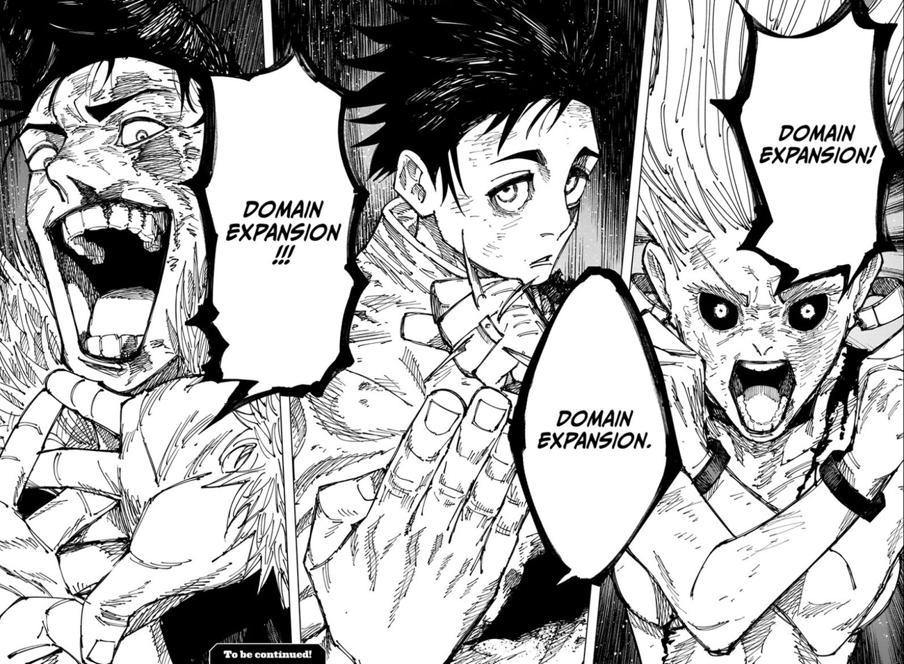 Okkotsu, Uro, and Ishigori initiate a triple domain expansion in Jujutsu Kaisen