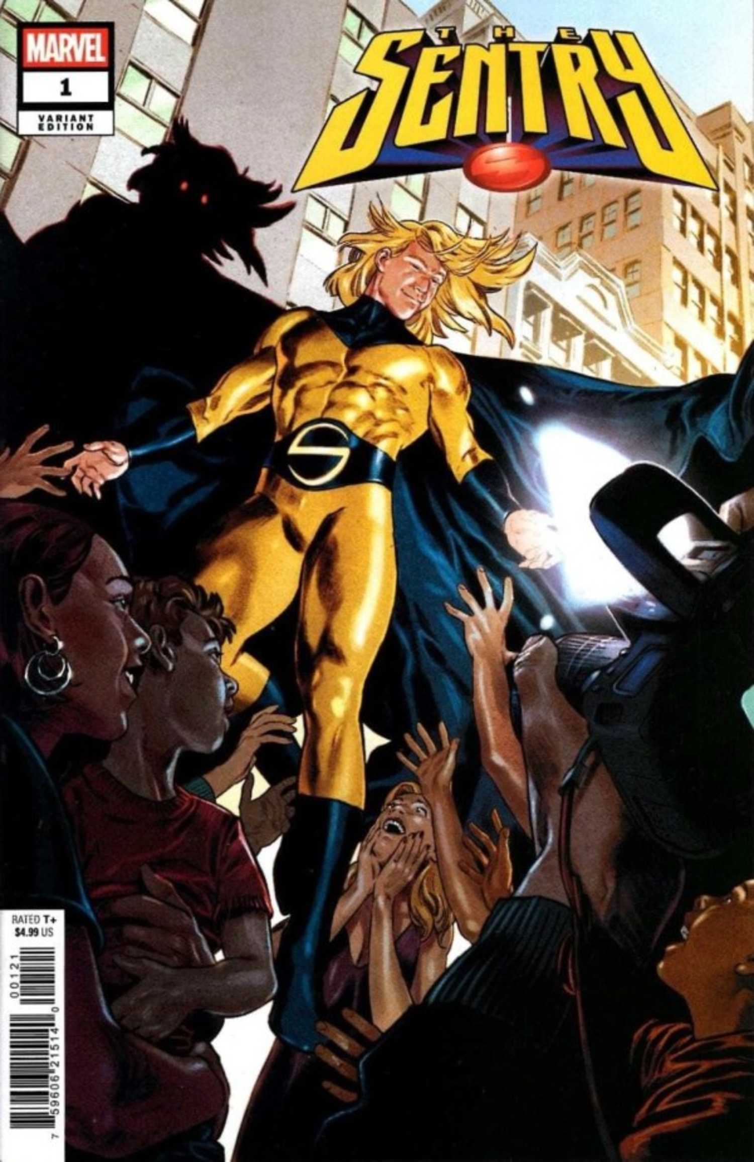 Sentry #1, Sentry greets his fans as the Void looms over his shoulder