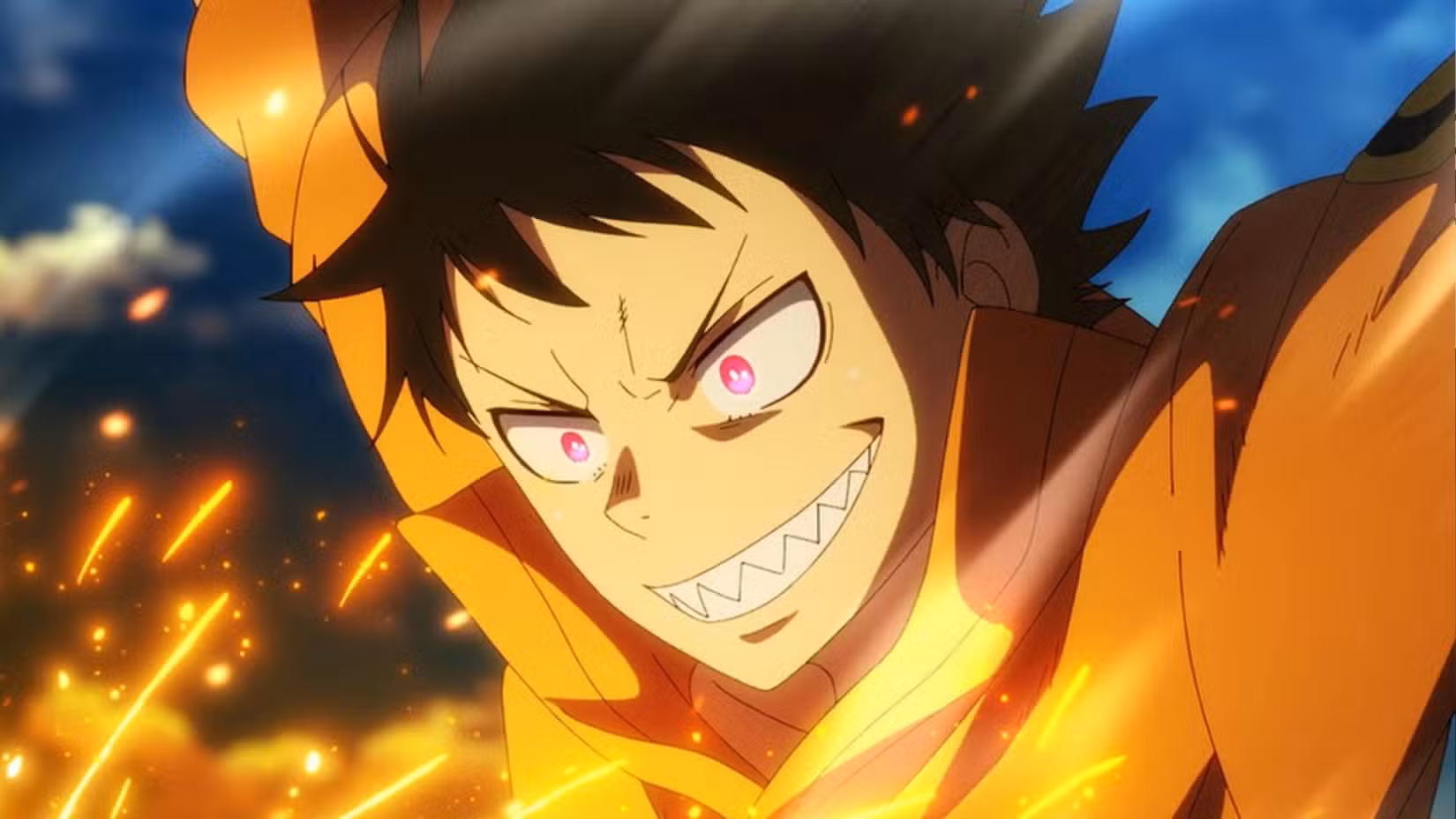 Shinra Kusakabe as seen in Fire Force anime
