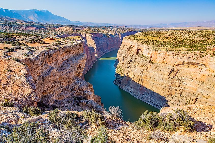 The spectacular landscape of the Bighorn Canyon National Recreation Area.
