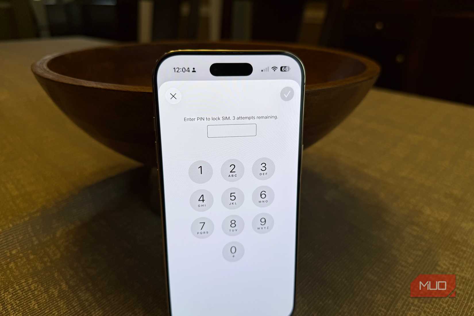 SIM lock on iphone