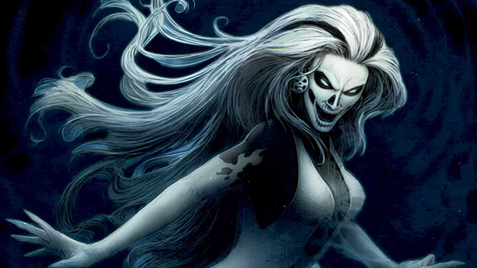 Siobhan McDougal aka Silver Banshee poses in DC Comics art