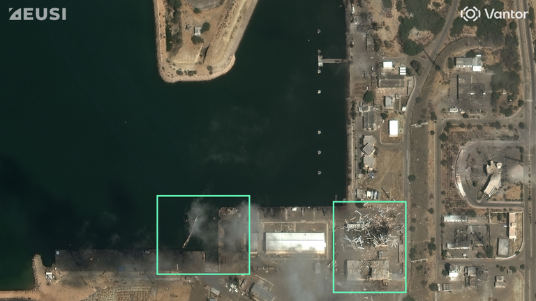 Satellite image from 4 March 2026. Pic: Vantor provided by European Space Imaging