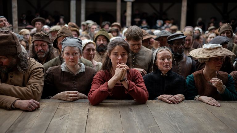 Jessie Buckley stars as Agnes and Joe Alwyn as Bartholomew in Hamnet. Pic: Agata Grzybowska/ Focus Features