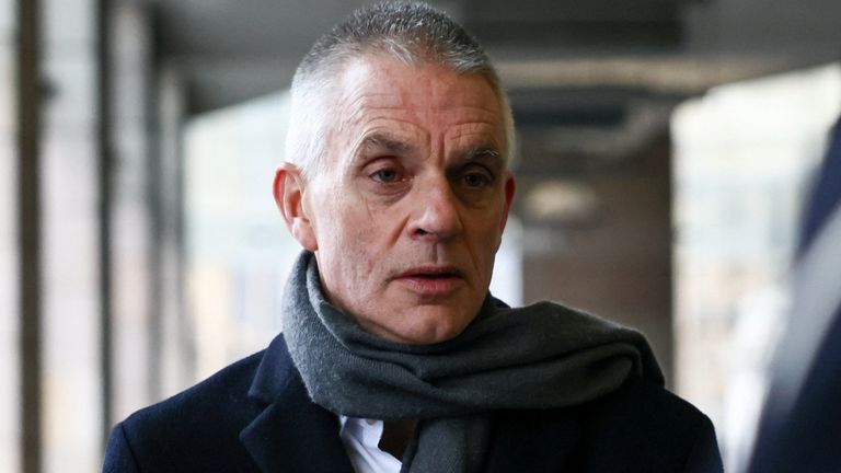 Outgoing director-general Tim Davie leaves next week. Pic: Reuters
