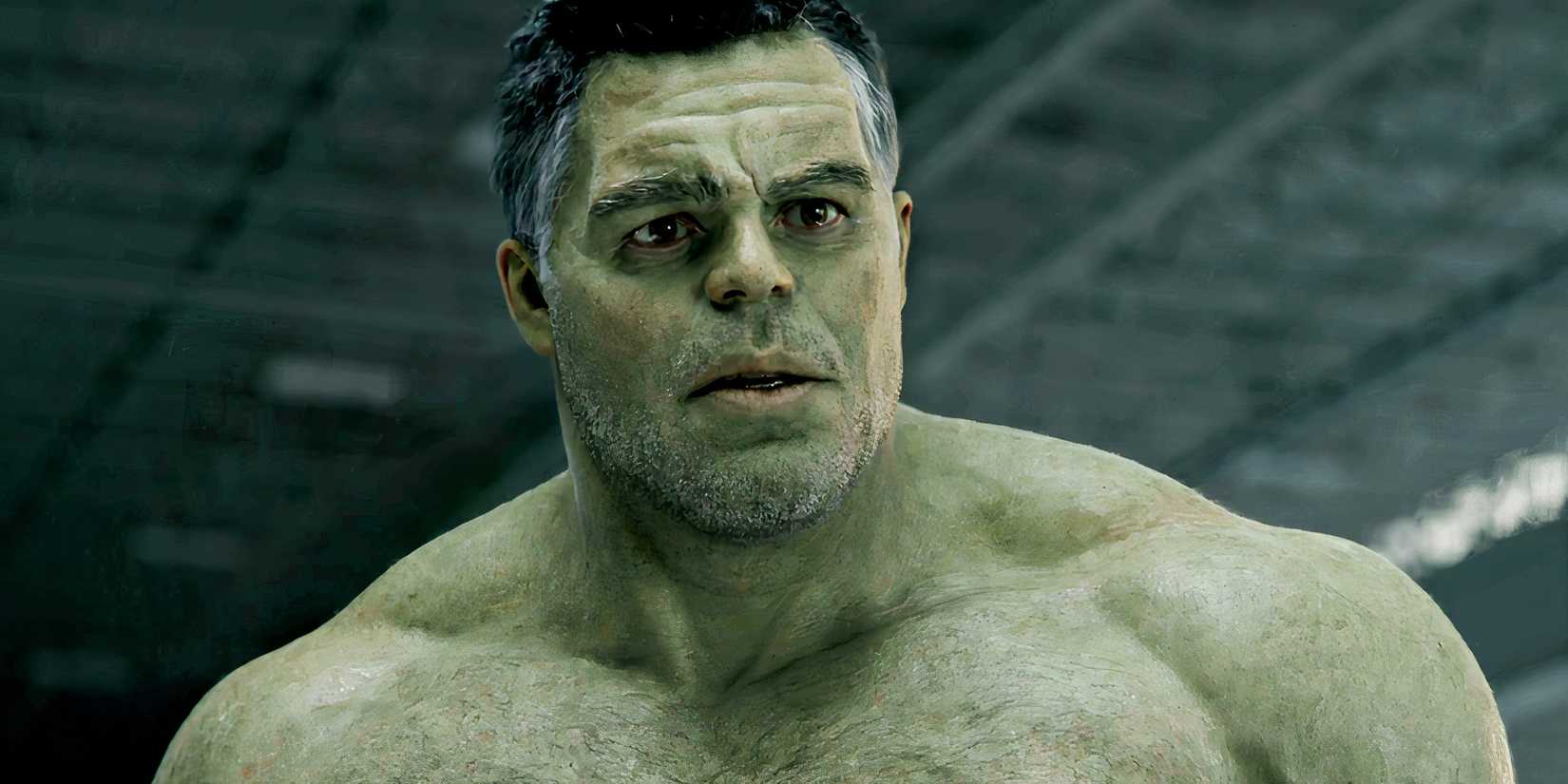 Smart Hulk looks shocked in Avengers Endgame