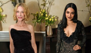 Cate Blanchett wears Elie Saab, Rachel Zegler wears Alessandra Rich at The Standard Theatre Awards 2025 Winners Dinner hosted by the Standard's proprietor Lord Lebedev on March 22 in London.