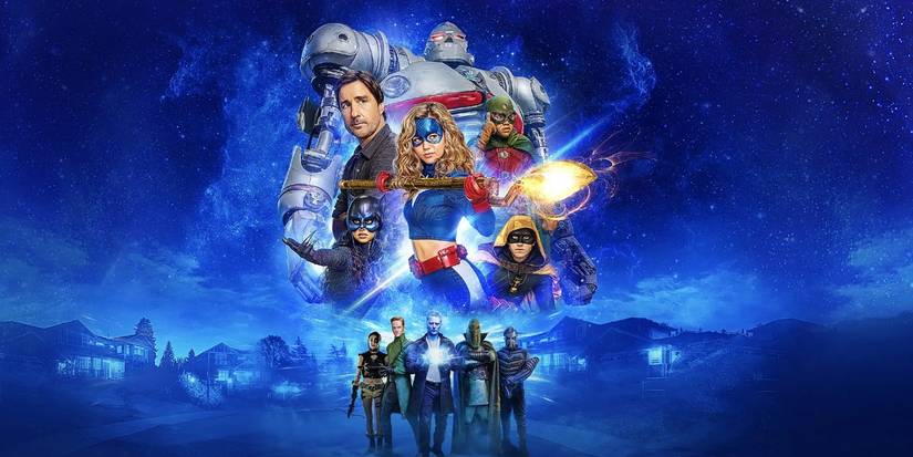 Stargirl poster shows the Justice Society of America and the Injustice Society of America