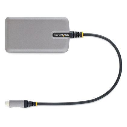 The StarTech Ethernet hub in a transparent square render.