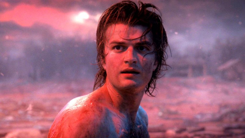 Joe Keery as Steve Harrington in Stranger Things.