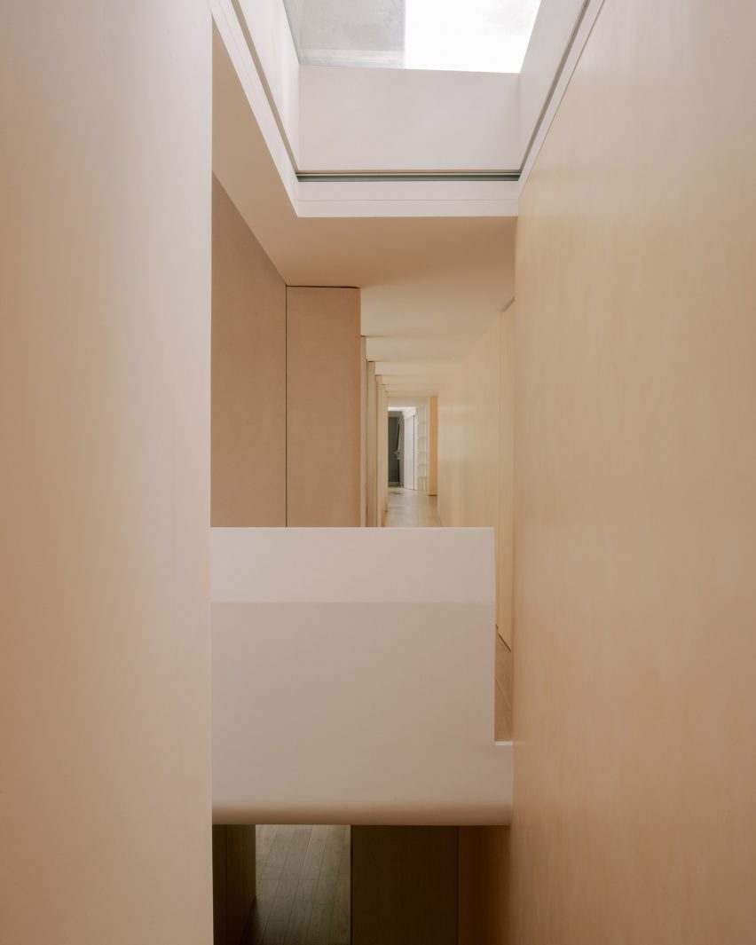 Skylit interior of Mozart House by Studio DERA