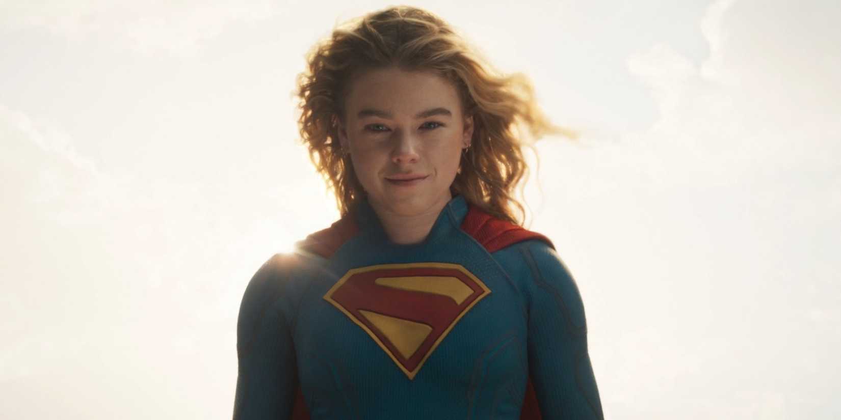 Milly Alcock as Supergirl smiles in Supergirl