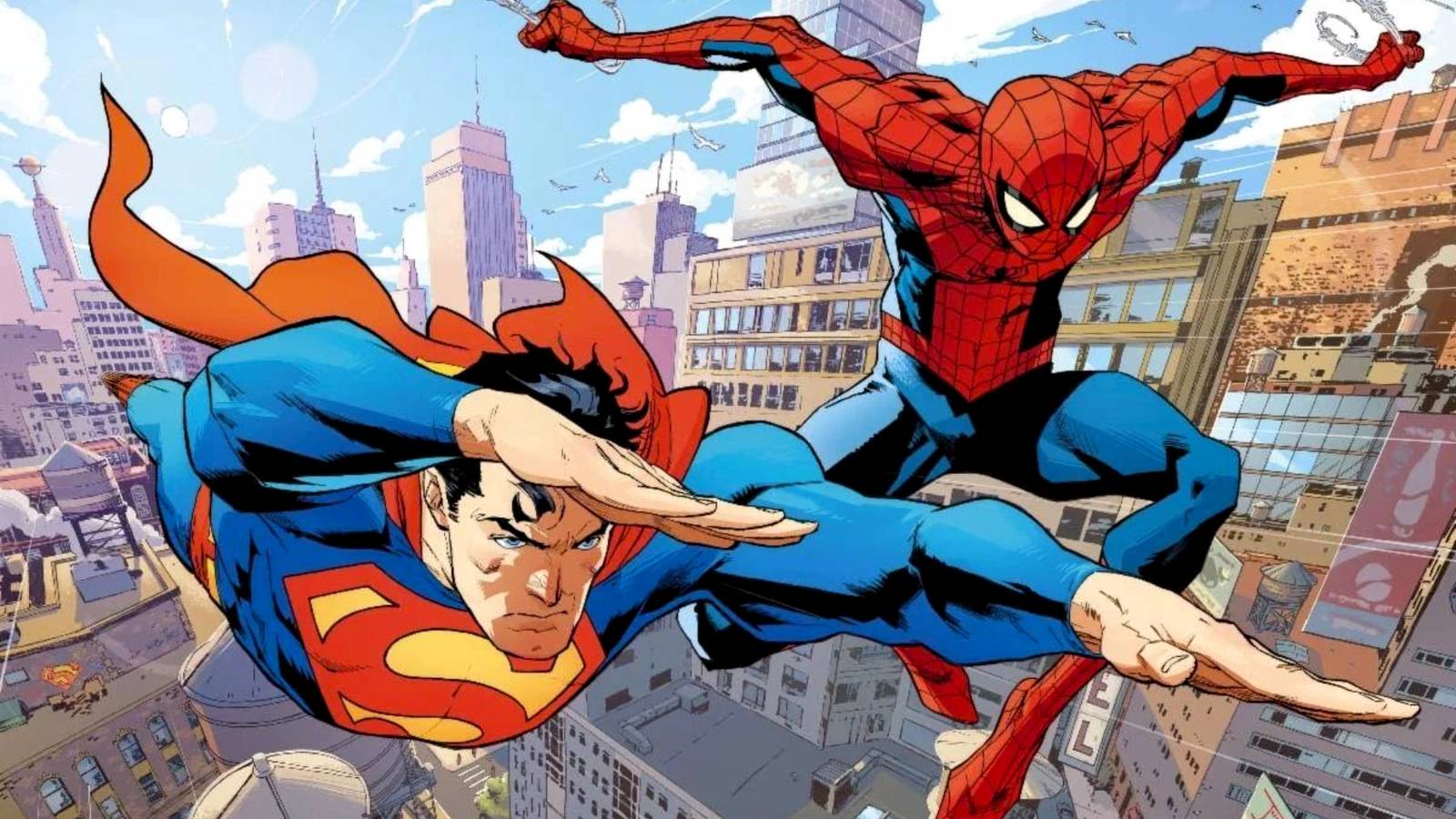 Spider-Man & Superman Get Their Own Civil War In Official Marvel & DC Art
