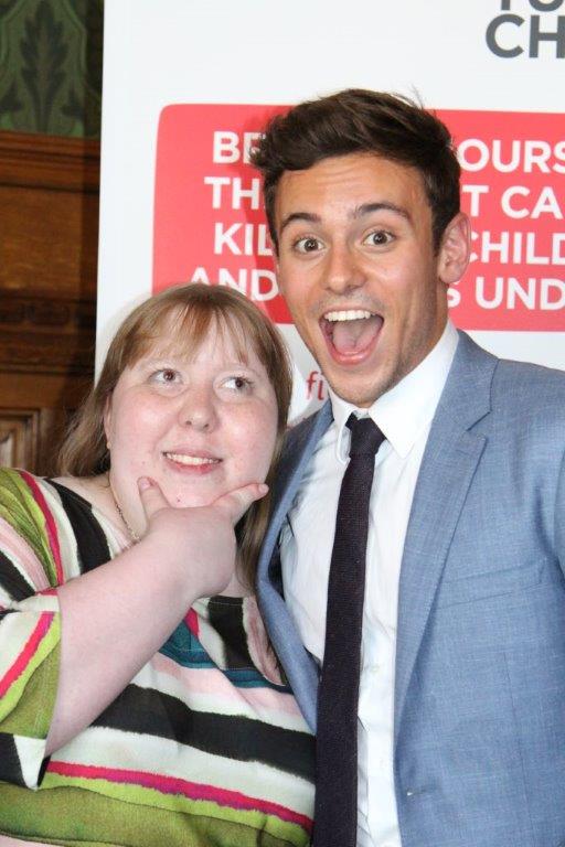 Tasha with Tom Daley