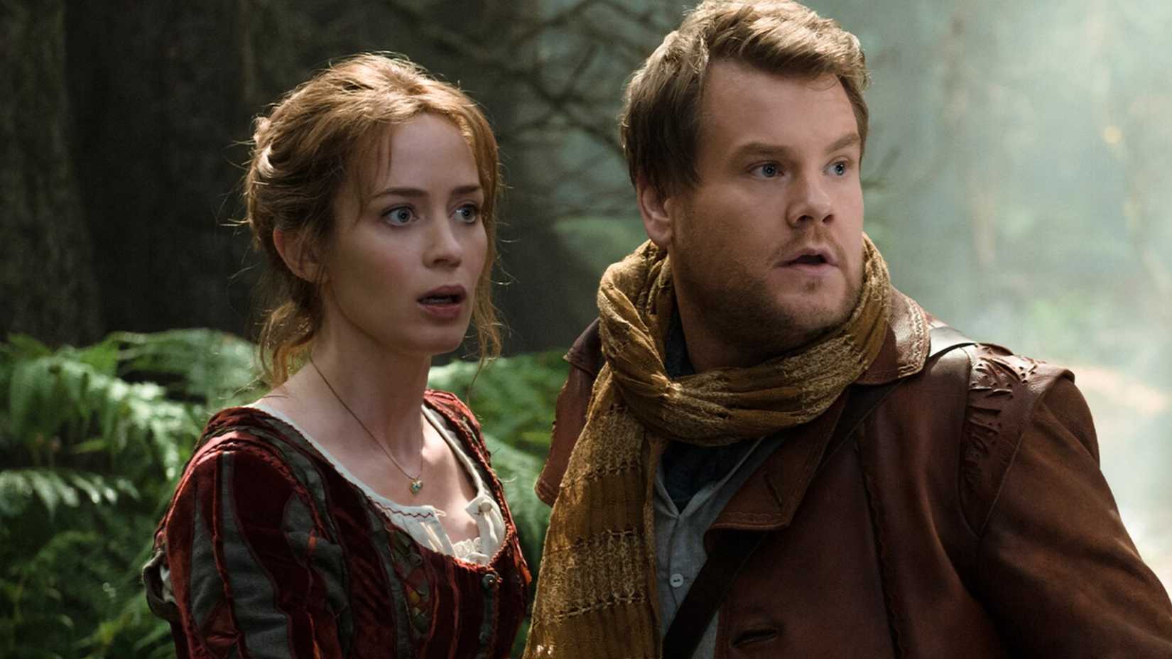 The Baker and the Baker's Wife look shocked in Into The Woods
