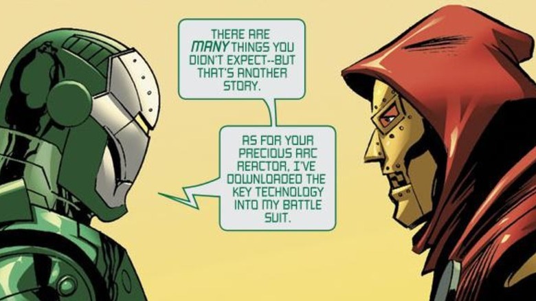 Earth-11029 Doctor Doom and Iron Man in What If? Iron Man: Demon in an Armor
