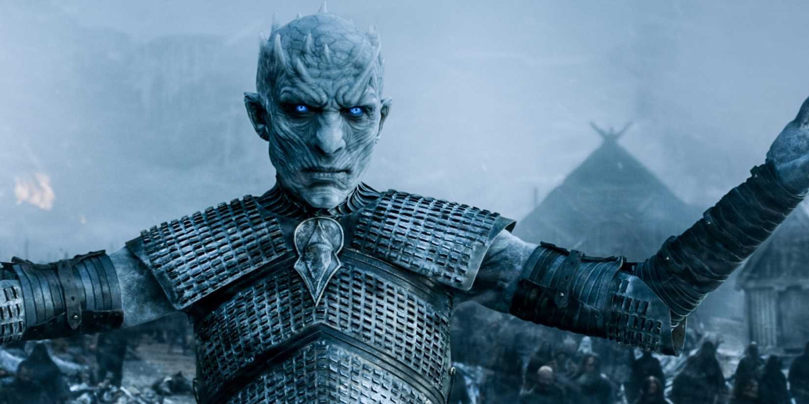 The Night King in battle in Game of Thrones