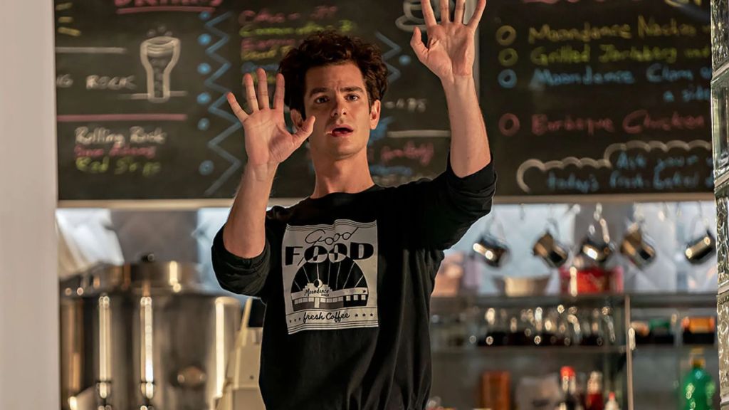 Andrew Garfield as Jonathan Larson in Tick Tick Boom.