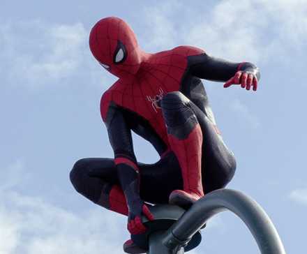 Tom Holland fully suited up in Spider-Man No Way Home