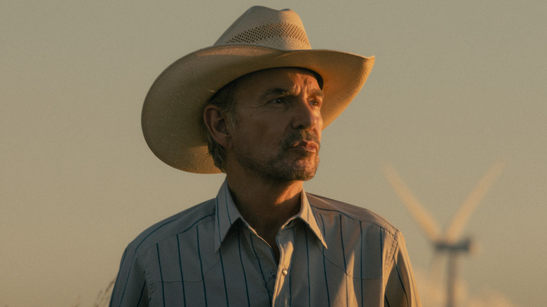 Tommy Norris looks into the setting sun in 