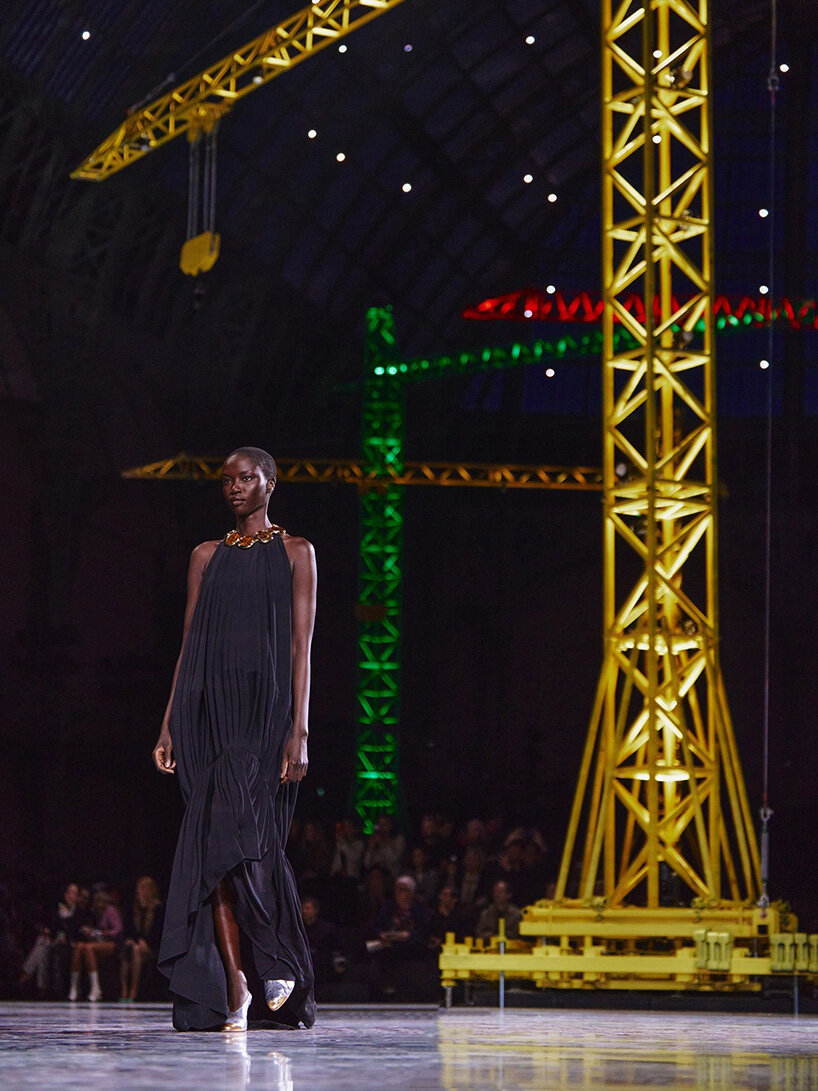 towering cranes turn the grand palais into construction site for chanel FW26 runway - 3