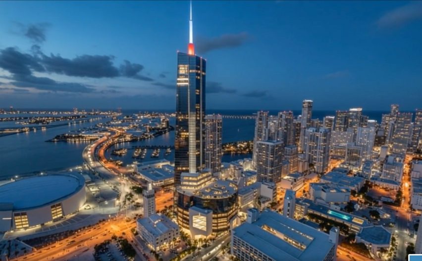 Trump presidential library skyscraper