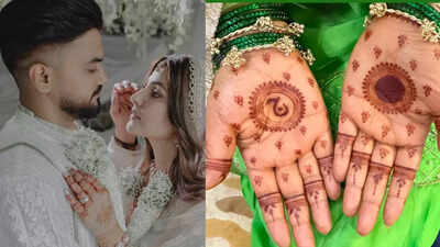 Hina Khan gets husband Rocky Jaiswal’s name written in her mehendi ahead of first Eid post marriage