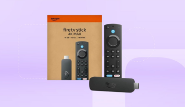 From left: Amazon Fire stick 4k max box, wireless receiver and remote control.