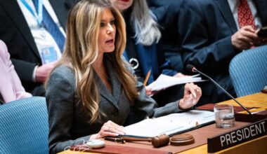 Melania Trump presides at UN Security Council meeting : NPR