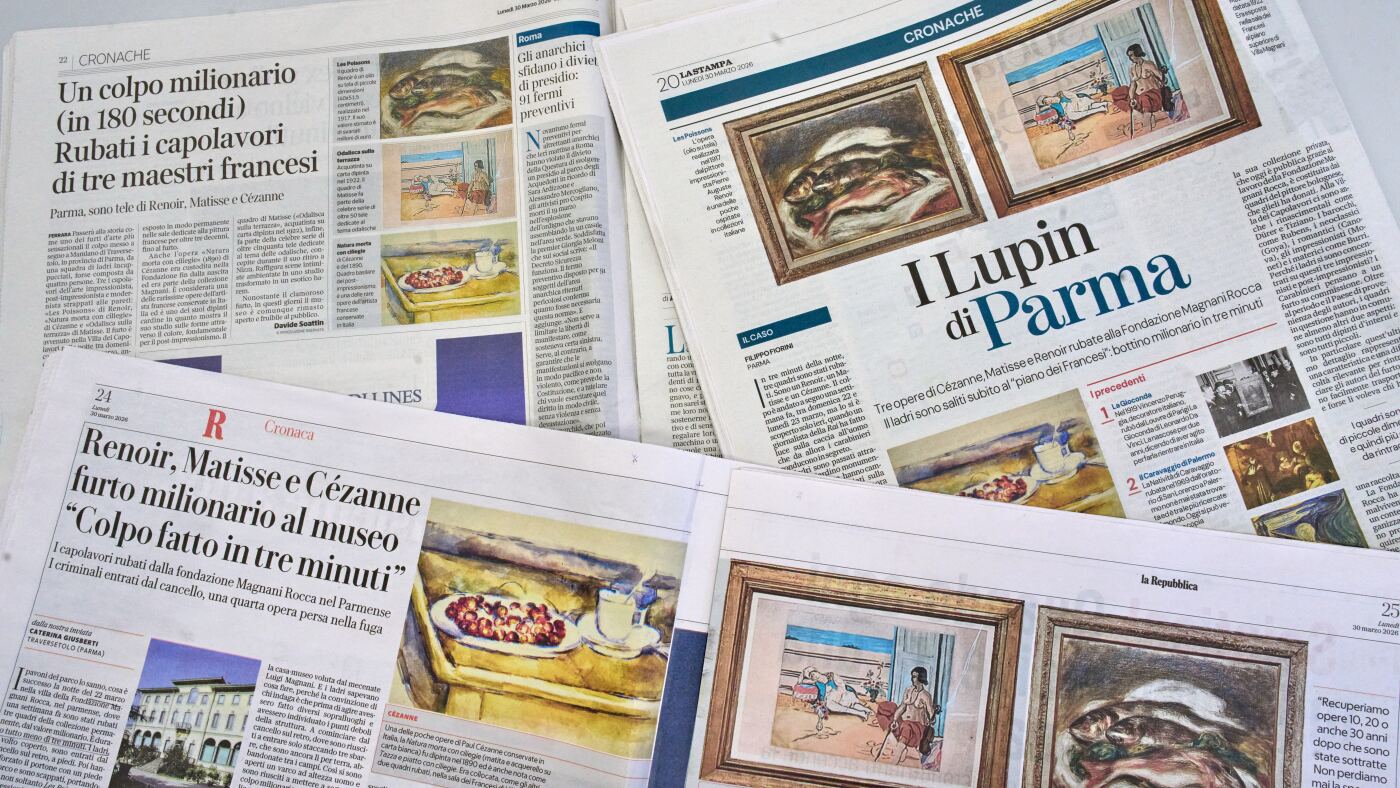 Thieves steal paintings by Renoir, Cézanne and Matisse from a private museum in Italy : NPR