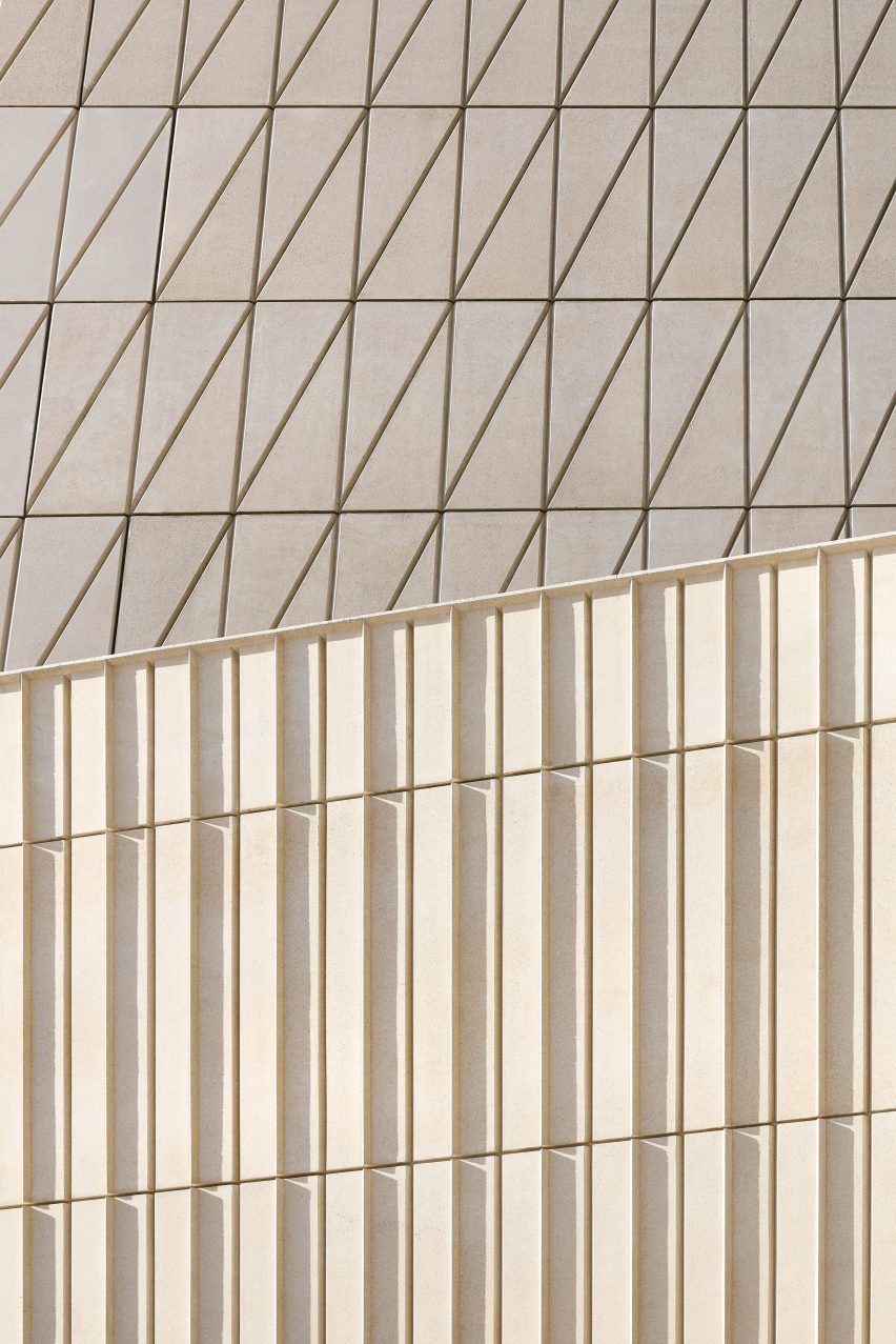 V&A East museum concrete panels