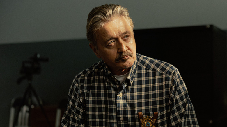 Walt Joeberg wearing his badge in 