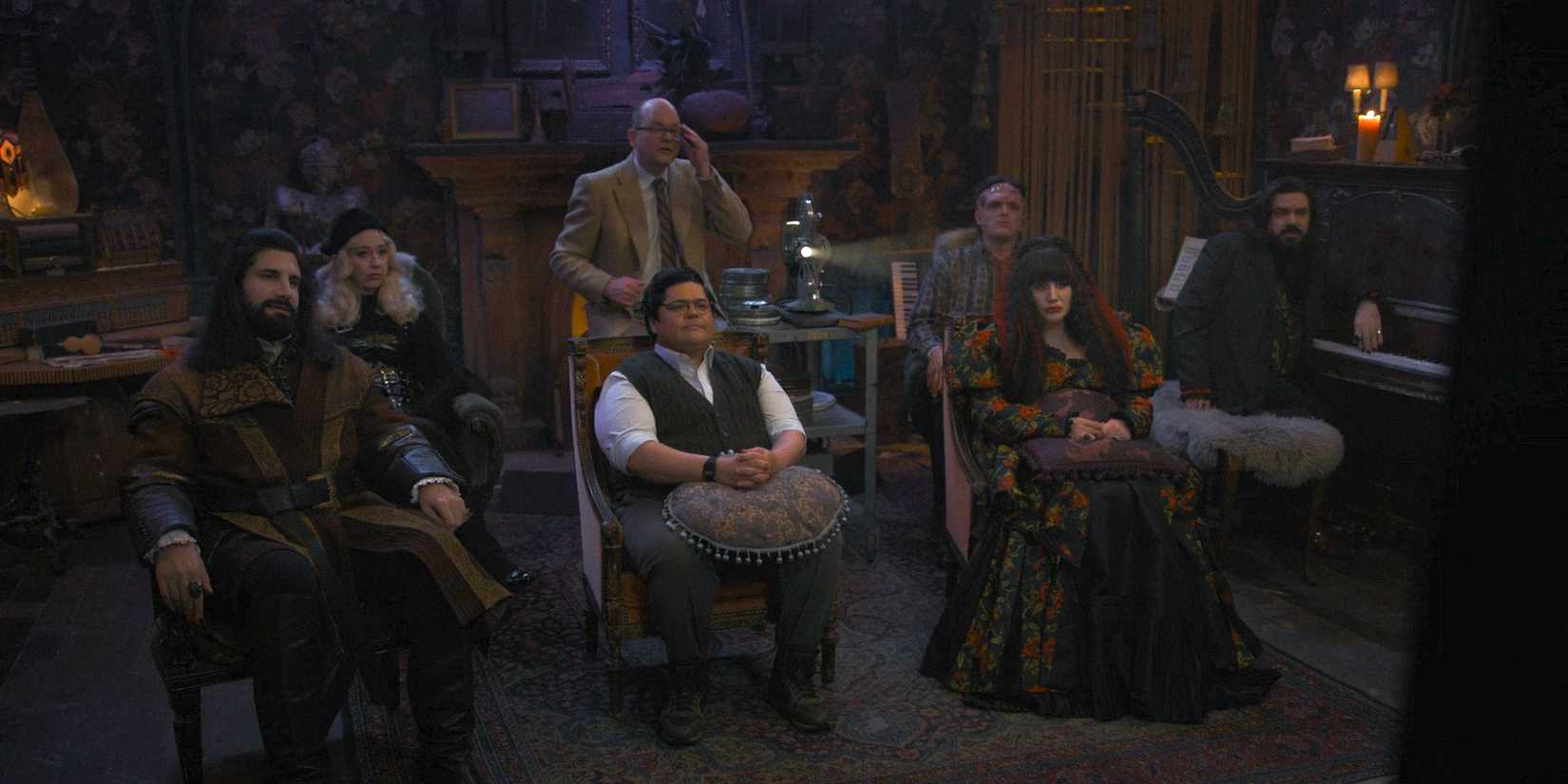 The vampires show Guillermo old recordings of one of their previous documentaries that were never released in What We Do in the Shadows Season 6 Ep 11