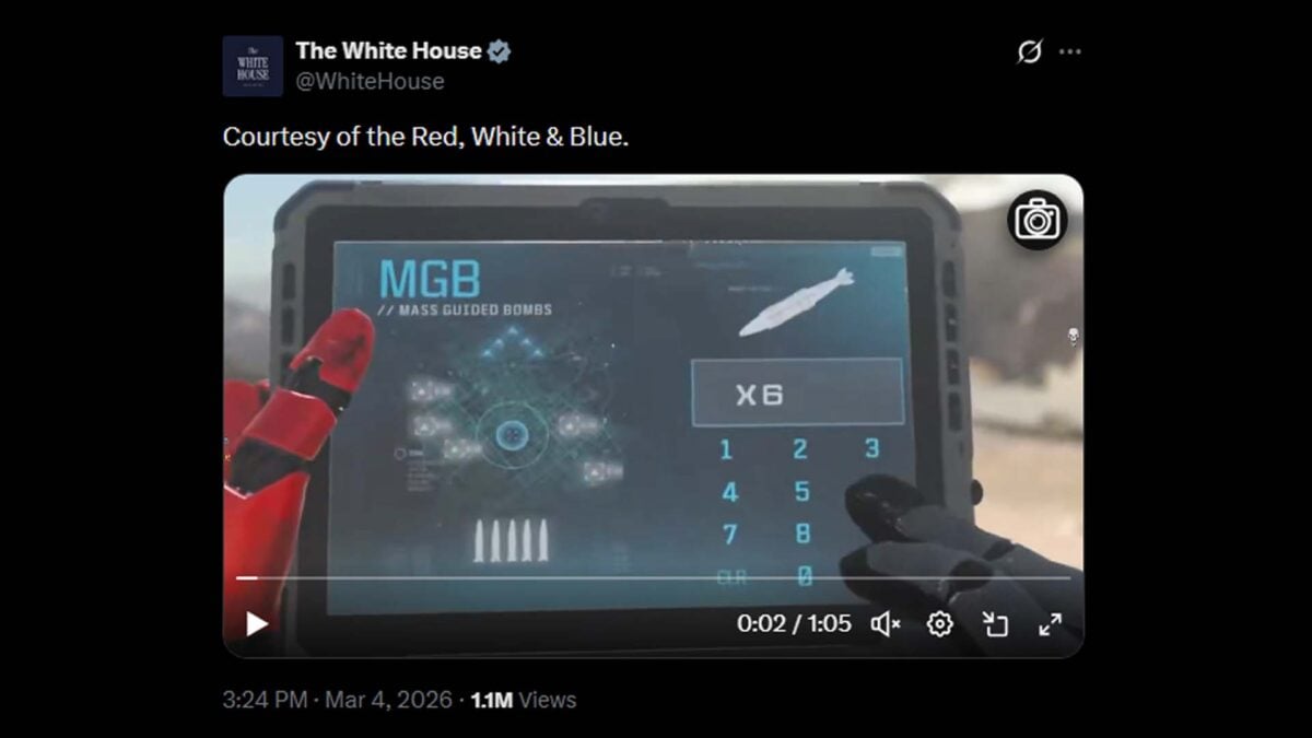 Trump White House Uses Call of Duty In New Video Promoting Iran Bombings
