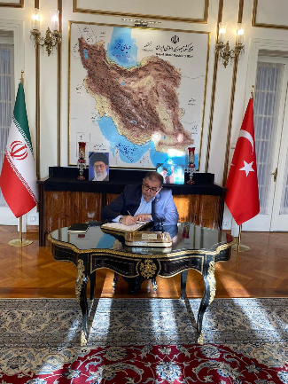 Bassem Na'im at the Iranian embassy (Hamas Telegram channel, March 16, 2026)