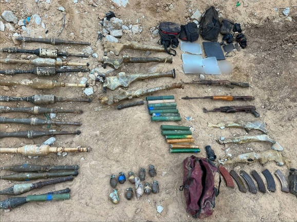 Weapons found underground in the Rafah area (IDF spokesperson, March 11, 2026).