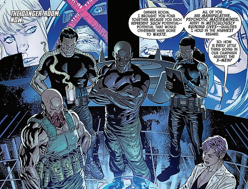 X-Men #27, Maxine Danger and her Danger Room team assembled