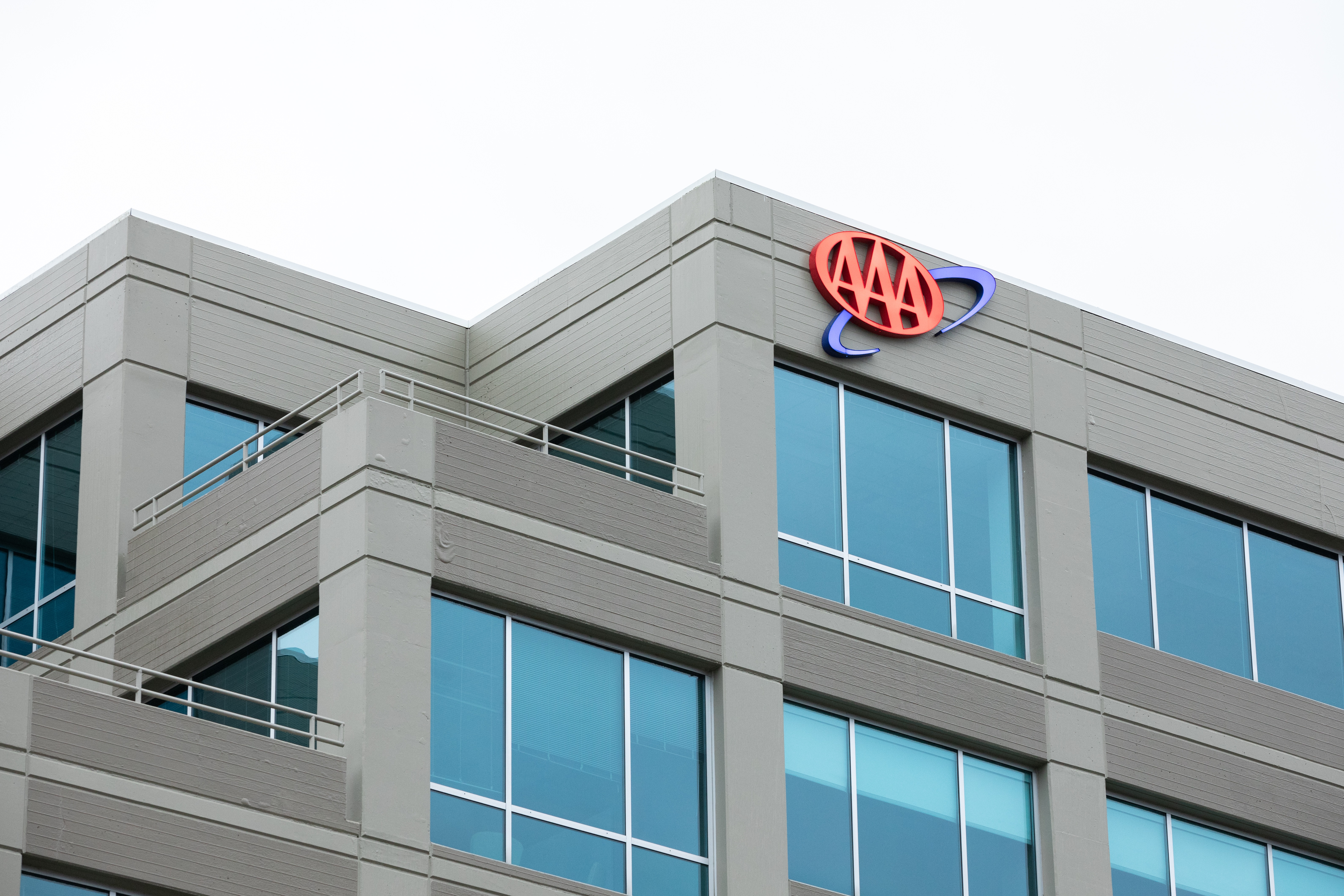 Office building with AAA logo