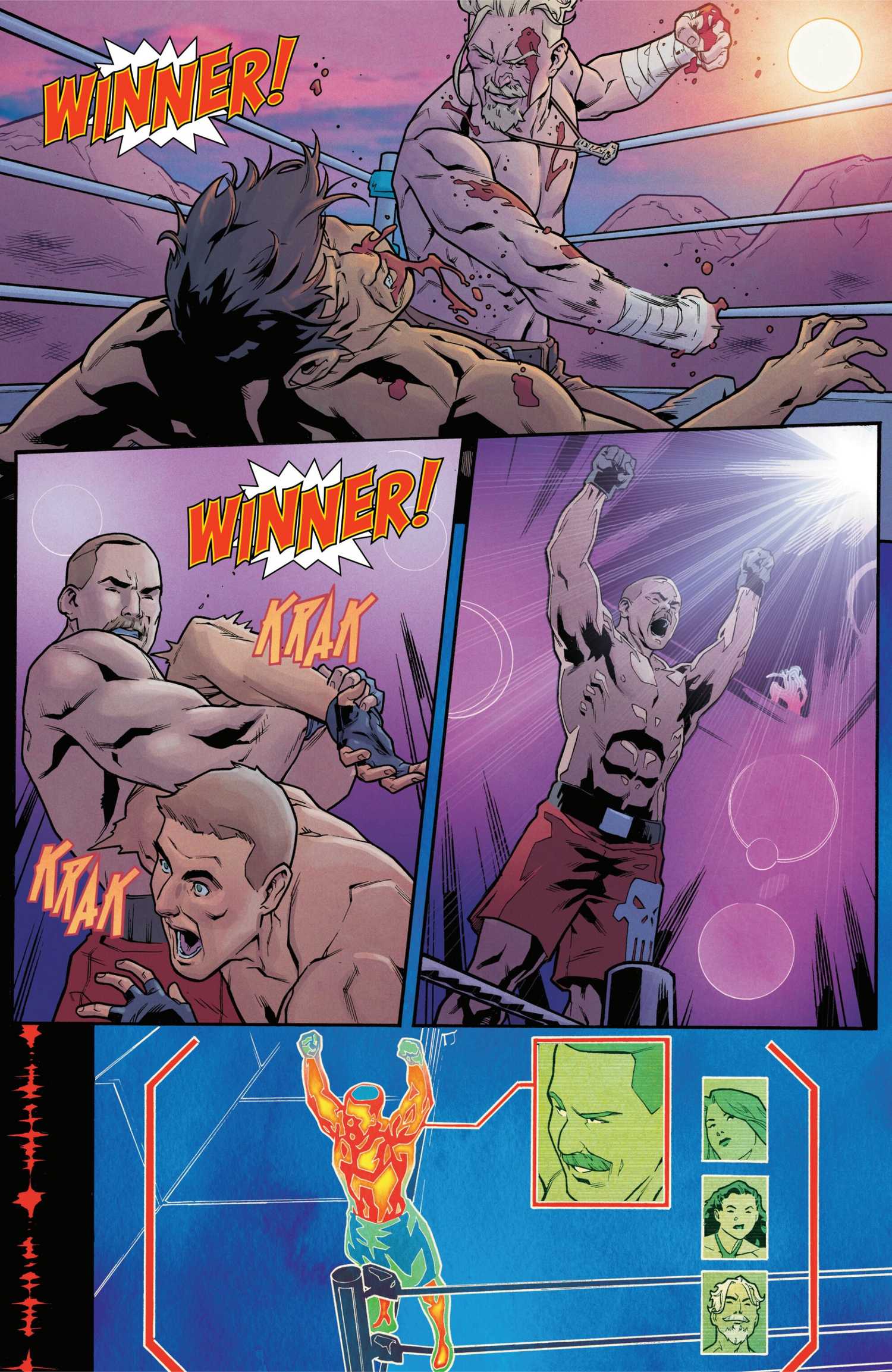 Yautja Watching Human Fighters in Predator Bloodshed #1