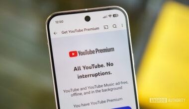 YouTube Premium landing page on the YouTube app.