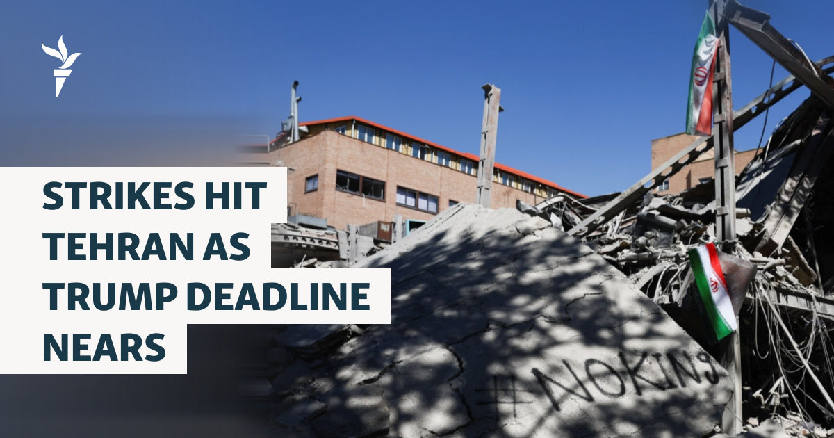 Iran Reports Strikes On Its Infrastructure Ahead Of Trump Deadline