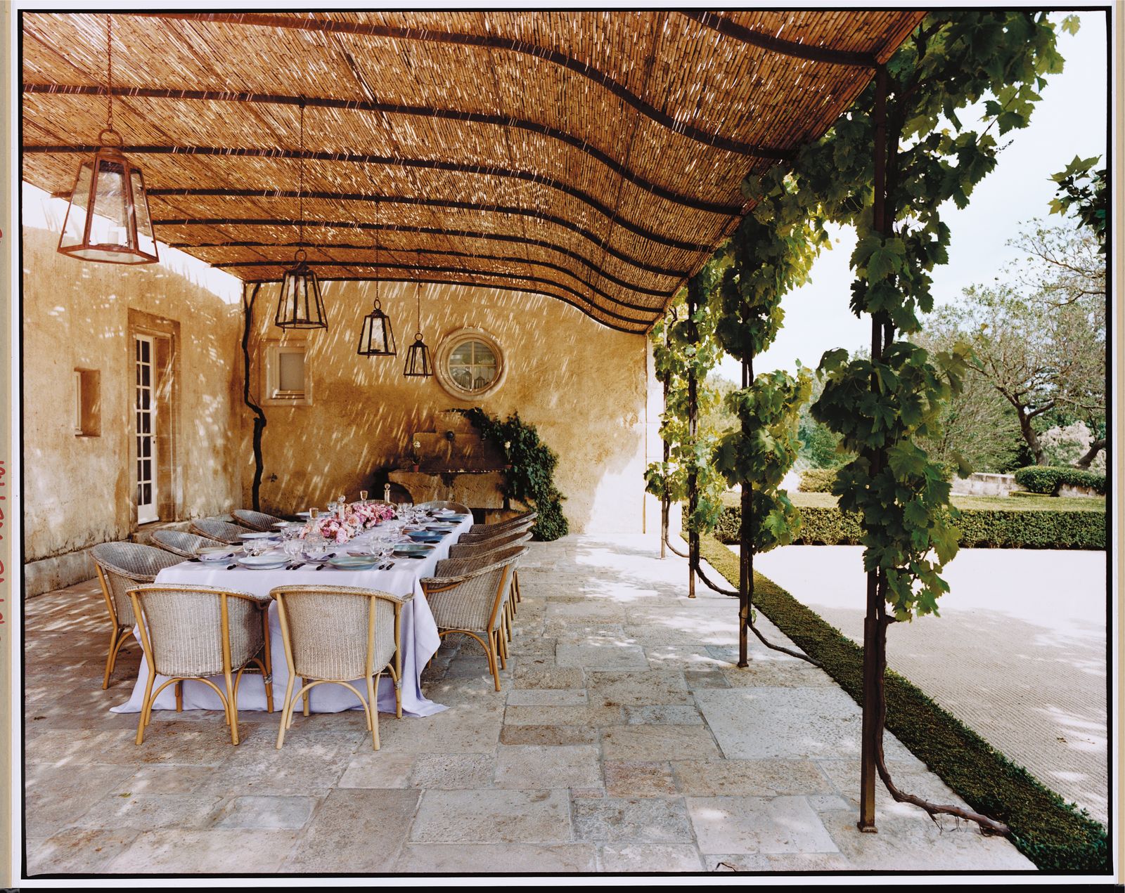 Image may contain Path Walkway Dining Table Furniture Table Flagstone Architecture Building House and Housing