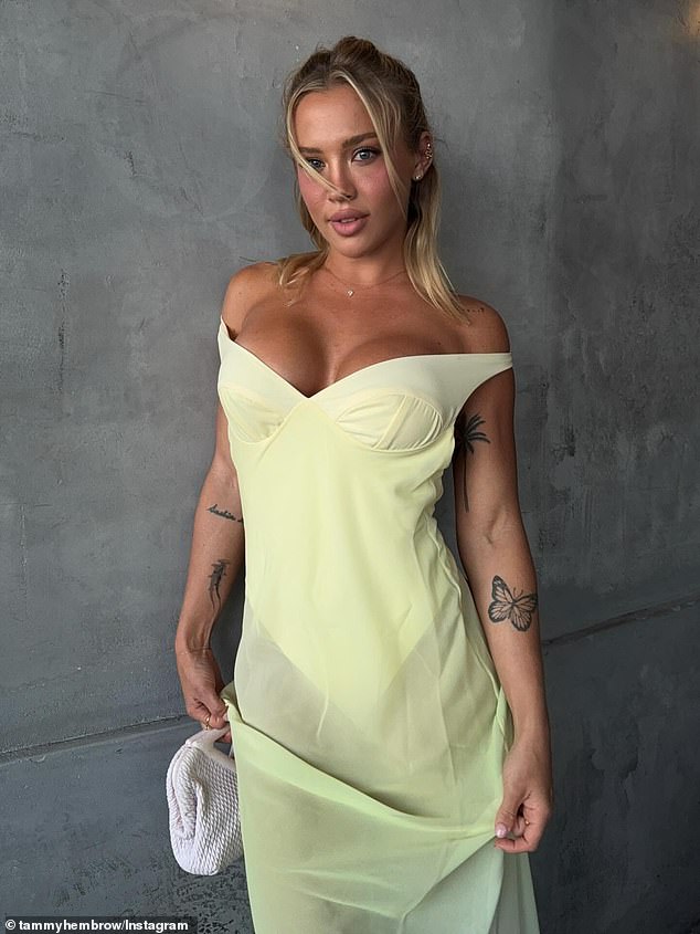 Tammy Hembrow (pictured) has broken her silence over her new romance with a 22-year-old toyboy